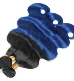 Blue Ombre Human Hair